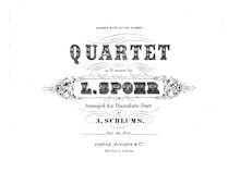 Partition complète, 2 corde quatuors, Spohr, Louis