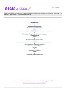 Pages 10 à 14 - Bayart D. - 2007 - De l'étude de cas à l'analyse comparative - Libellio vol.3 n°3.pub