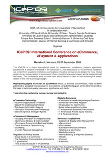 Call_4_Paper - ICeP 09: International Conference on eCommerce ...