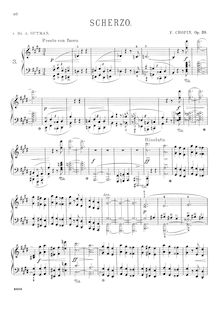 Partition complète (scan), Scherzo No.3, C♯ minor, Chopin, Frédéric