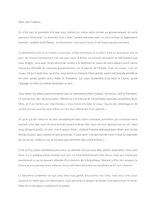 Lettre ouverte de Jean d Ormesson à Frédéric Mitterrand