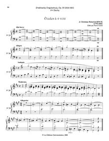 Partition Nos. 25-36, 4-, partie études, Practical orgue School