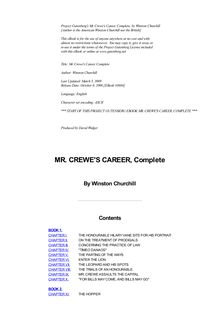 Mr. Crewe s Career — Complete