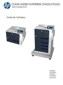 Notice Imprimantes HP  Color LaserJet CP4020