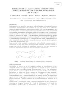 Formación de enlaces carbono-carbono sobre catalizadores básicos y su promoción mediante microondas