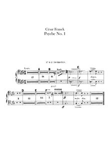 Partition Trombone 1/2, 3, Tuba, Psyché, Poème symphonique pour orchestre et choeurs