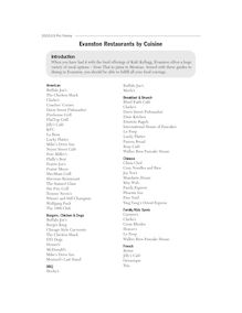 Evanston restaurants by cuisine