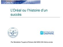 L oréal ou l Histoire d un succès