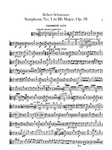 Partition Trombone 1, 2, 3, Symphony No.1, "Spring", B♭ Major