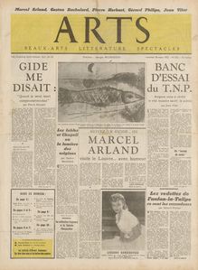 ARTS N° 352 du 28 mars 1952