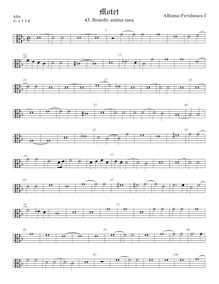Partition ténor viole de gambe 1, alto clef, Motets, Ferrabosco Sr., Alfonso