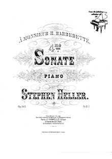 Partition complète, Piano Sonata No.4, Op.143, Heller, Stephen