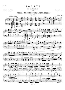 Partition complète (filter), Piano Sonata No.3, Op.106