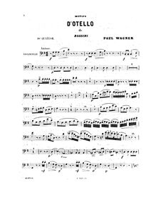 Partition de violoncelle, quatuor No.18, Motifs de  Otello 