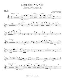 Partition flûte, Symphony No.39  Irish Green , G major, Rondeau, Michel par Michel Rondeau