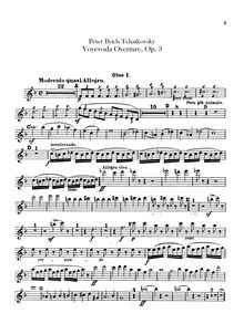 Partition hautbois 1, 2, anglais cor, pour Voyevoda, Воевода (Voyevoda)