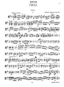 Partition viole de gambe, Trio pour 2 violons et viole de gambe
