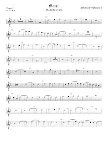 Partition ténor viole de gambe 1, octave aigu clef, Motets, Ferrabosco Sr., Alfonso