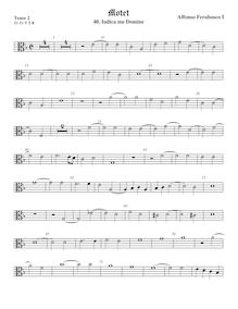 Partition ténor viole de gambe 2, alto clef, Motets, Ferrabosco Sr., Alfonso