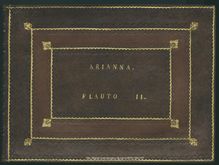 Partition flûte 2, Arianna, Ristori, Giovanni Alberto