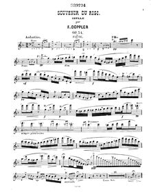 Partition flûte, Souvenir du Rigi, Op.34, Doppler, Franz