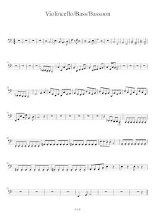 Partition violoncelle/basse/basson, Short Piece pour orchestre, C major