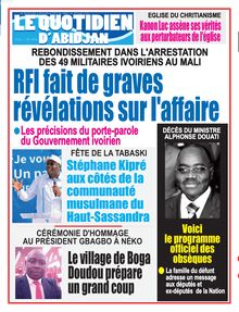 Le Quotidien d’Abidjan n°4160 - Du jeudi 14 juillet 2022