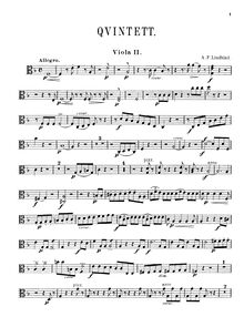 Partition viole de gambe 2, quintette pour 2 violons, 2 altos, et violoncelle