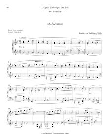 Partition 4, Élévation (F major), L’Office Catholique, Op.148, Lefébure-Wély, Louis James Alfred
