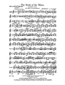 Partition cor 1,2 (E♭), pour Bride of pour Waves, Clarke, Herbert Lincoln
