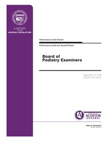 Board of Podiatry Examiners Performance Audit