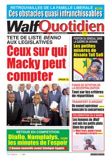 Walf Quotidien n°8987 - du mercredi 09 mars 2022