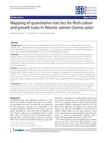 Mapping of quantitative trait loci for flesh colour and growth traits in Atlantic salmon (Salmo salar)