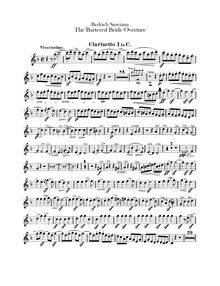 Partition clarinette 1, 2 (C), pour Bartered Bride, Prodaná nevěsta / Die Verkaufte Braut