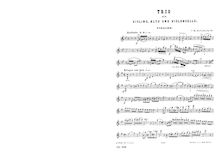 Partition parties complètes, corde Trio, G major, Kudelski, Carl Matthias