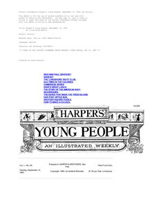 Harper s Young People, September 14, 1880 - An Illustrated Weekly