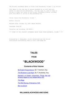 Tales from Blackwood, Volume 7