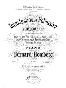 Partition complète et , partie, Introduction et Polonaise pour le Violoncelle avec accompagnement de Piano, Op.76