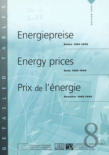 Energy prices 1985-98
