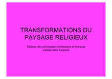 Présentation - TRANSFORMATIONS DU PAYSAGE RELIGIEUX