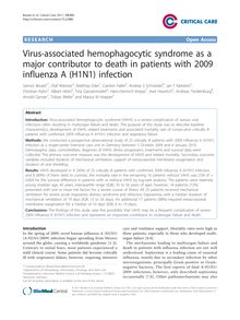 Virus-associated hemophagocytic syndrome as a major contributor to death in patients with 2009 influenza A (H1N1) infection