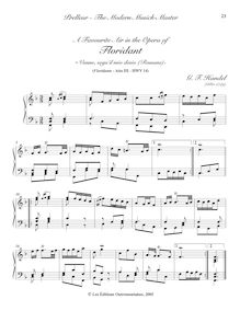 Partition complète, Floridante, Handel, George Frideric