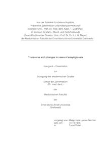 Transverse arch changes in cases of ankyloglossia [Elektronische Ressource] / vorgelegt von: Małgorzata Łysiak-Seichter