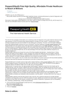 Passport2Health Puts High Quality, Affordable Private Healthcare in Reach of Millions