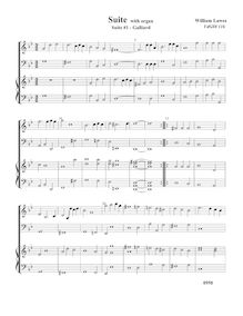 Partition complète,  No.1 pour 2 violes de gambe et orgue, Lawes, William par William Lawes