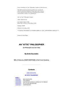 An Attic Philosopher in Paris — Complete