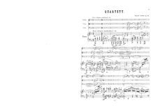 Partition complète et parties, Piano quatuor, F major