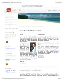 Isla Viveros - Newsletter October 2008 - andre beladina - panama