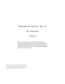 Partition parties complètes, Woodwind Sextet No.2, Hedien, Mark
