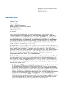 Final General Comment letter on TMDL